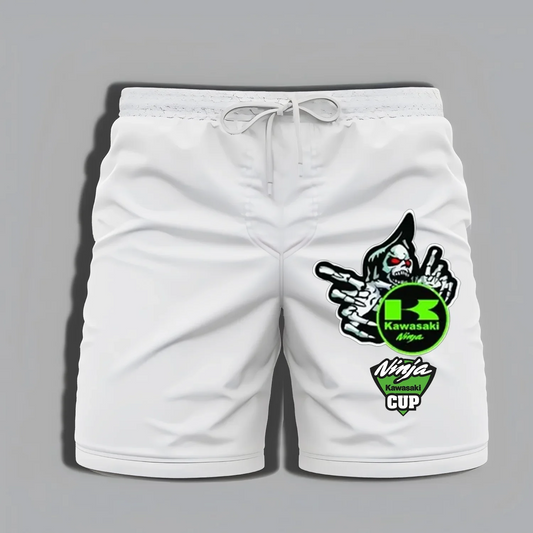 High quality men's shorts for extreme sports 2025 fashion new Kawasaki shorts street cool style with super high return