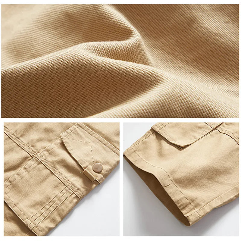 New Fashion Cool Printed Short Pants Summer Men's Cargo Shorts Casual Loose Drawstring Shorts S-3XL