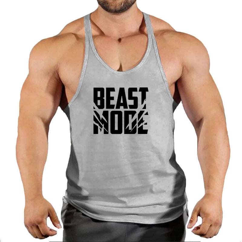 Brand gym clothing cotton singlets canotte bodybuilding stringer tank top men fitness shirt muscle guys sleeveless vest Tanktop