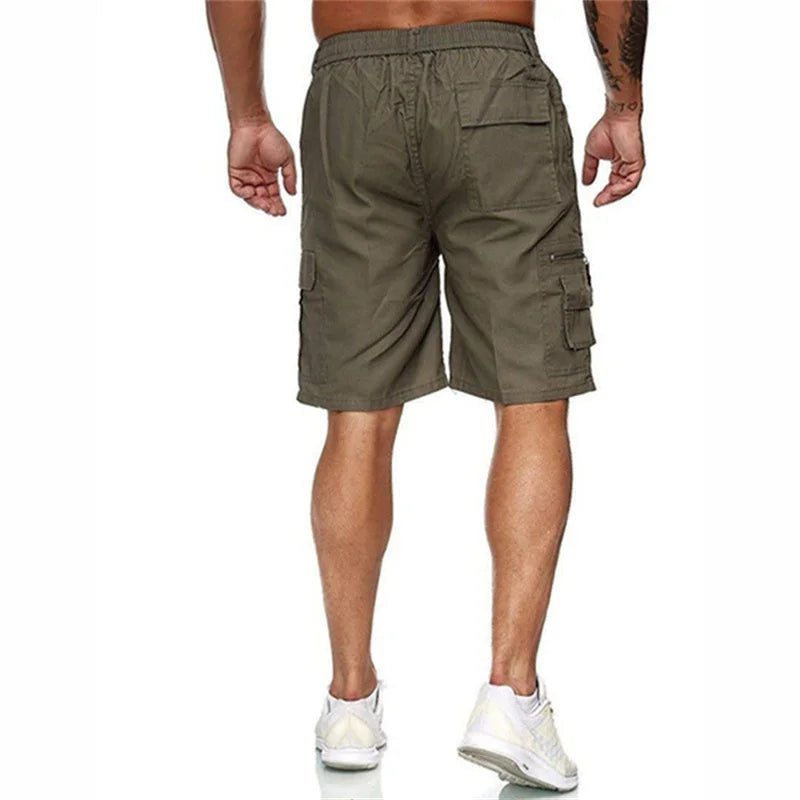 New Fashion Cool Printed Short Pants Summer Men's Cargo Shorts Casual Loose Drawstring Shorts S-3XL