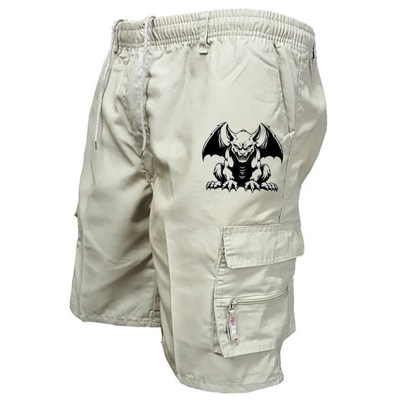 New Fashion Cool Printed Short Pants Summer Men's Cargo Shorts Casual Loose Drawstring Shorts S-3XL