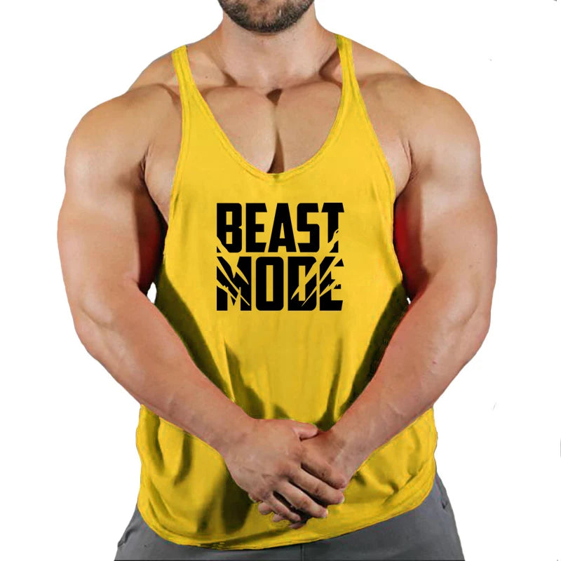 Brand gym clothing cotton singlets canotte bodybuilding stringer tank top men fitness shirt muscle guys sleeveless vest Tanktop